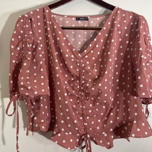 SHEIN Polka Dots Top size 4X